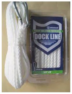 Dock Line (Nylon Twisted Dock Line Pre-Spliced 12")