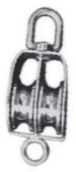 Double Swivel Pulley with Ring