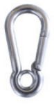 Spring Hook with Eyelet 316SS